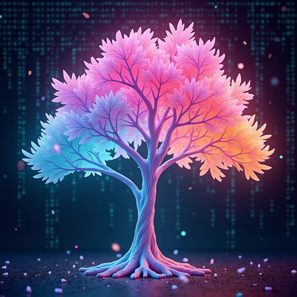 Data Stream digital tree collectible
