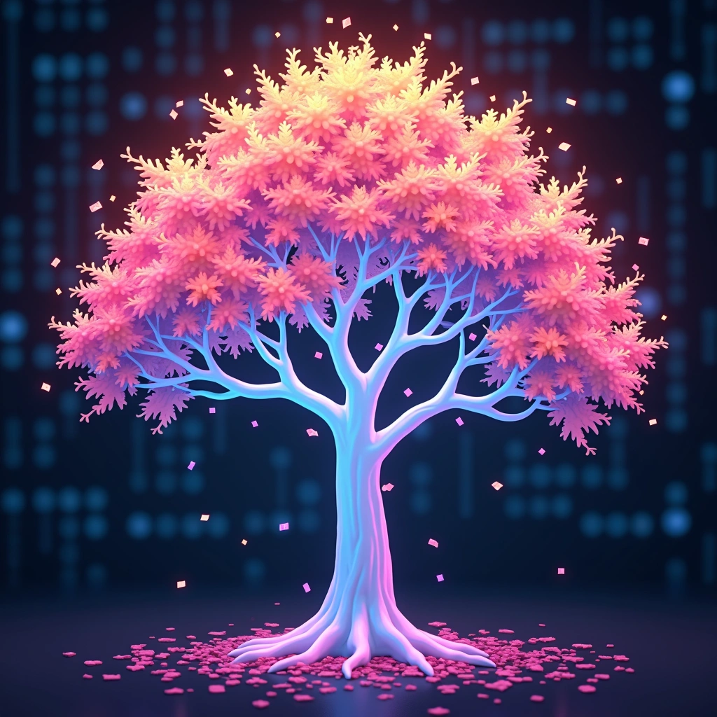 Cyber Blossom digital tree collectible