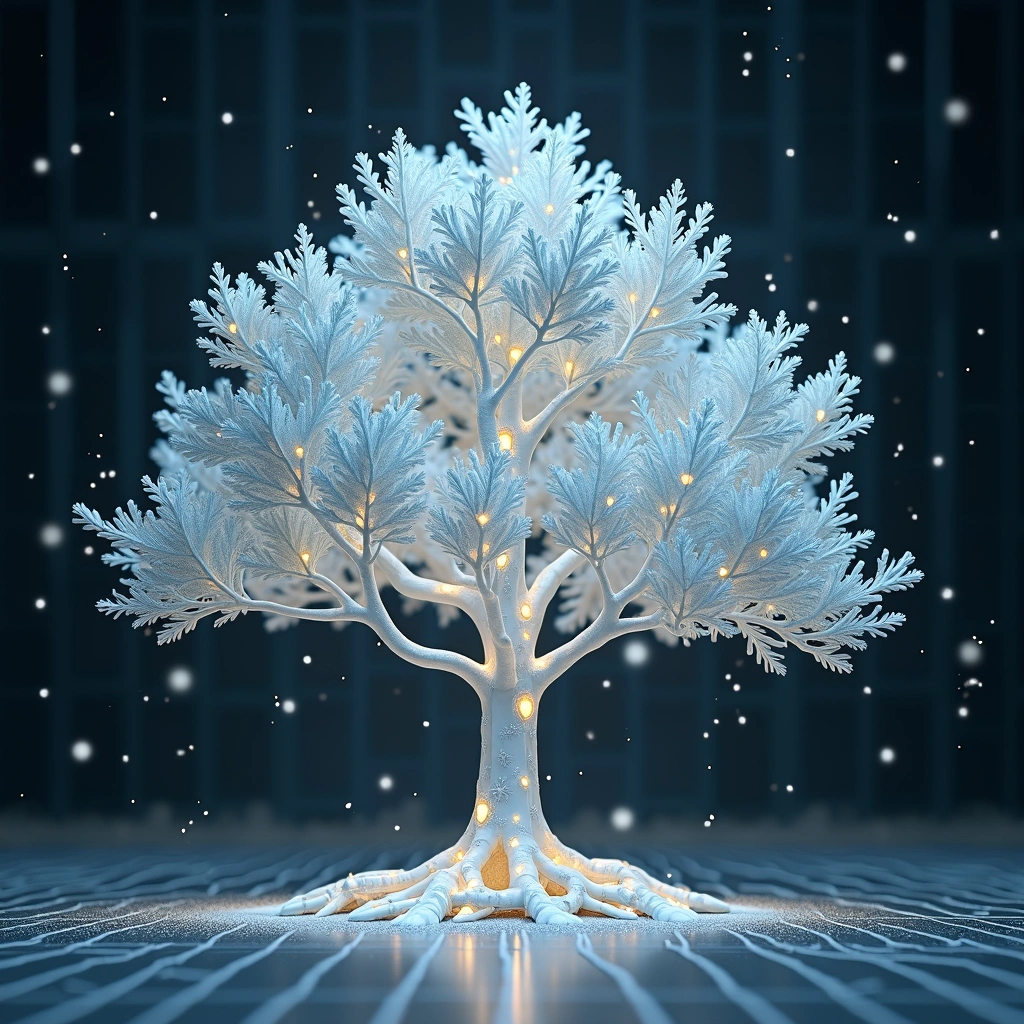 Frosted Glow digital tree collectible